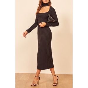 Reformation Kendrick midi dress size small